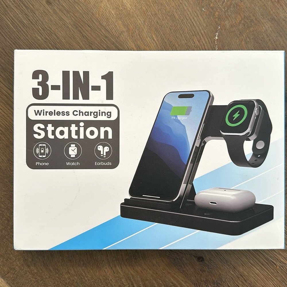 3 in 1 wireless charging station